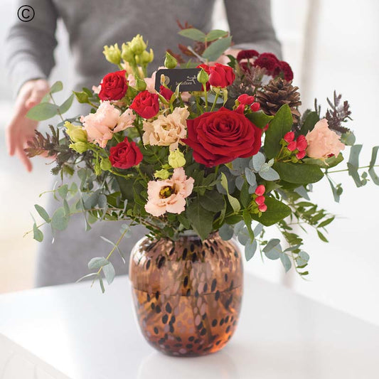 Christmas classic vase