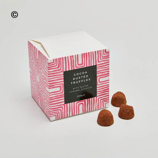 Cocoa dusted truffles