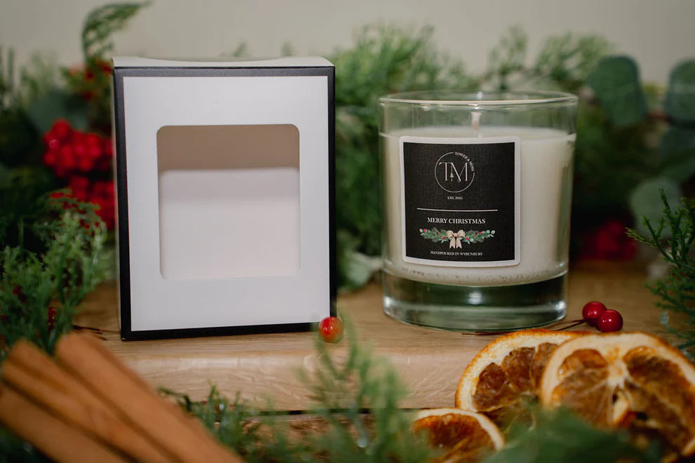 Merry Christmas candle