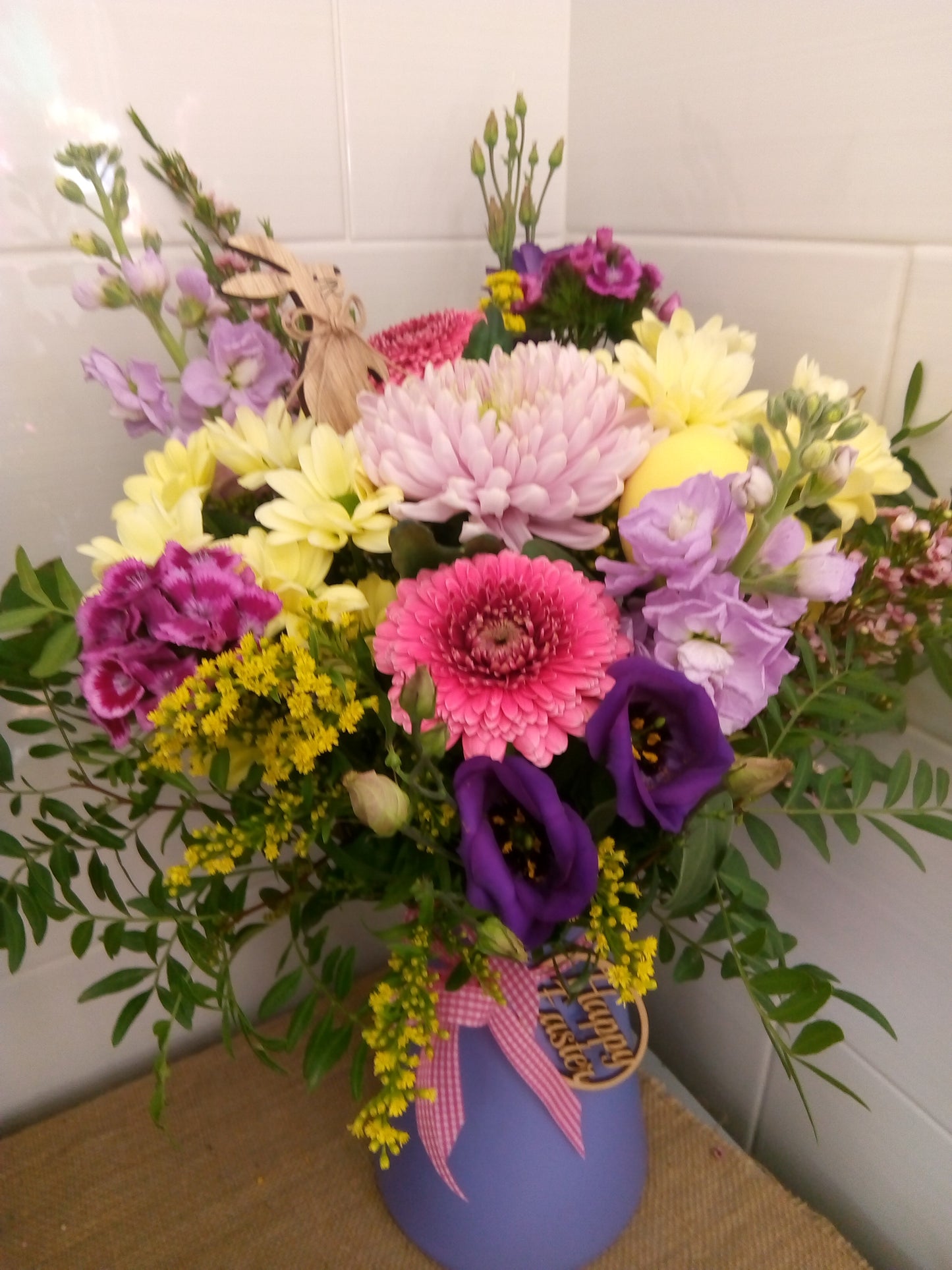 Easter brights vase