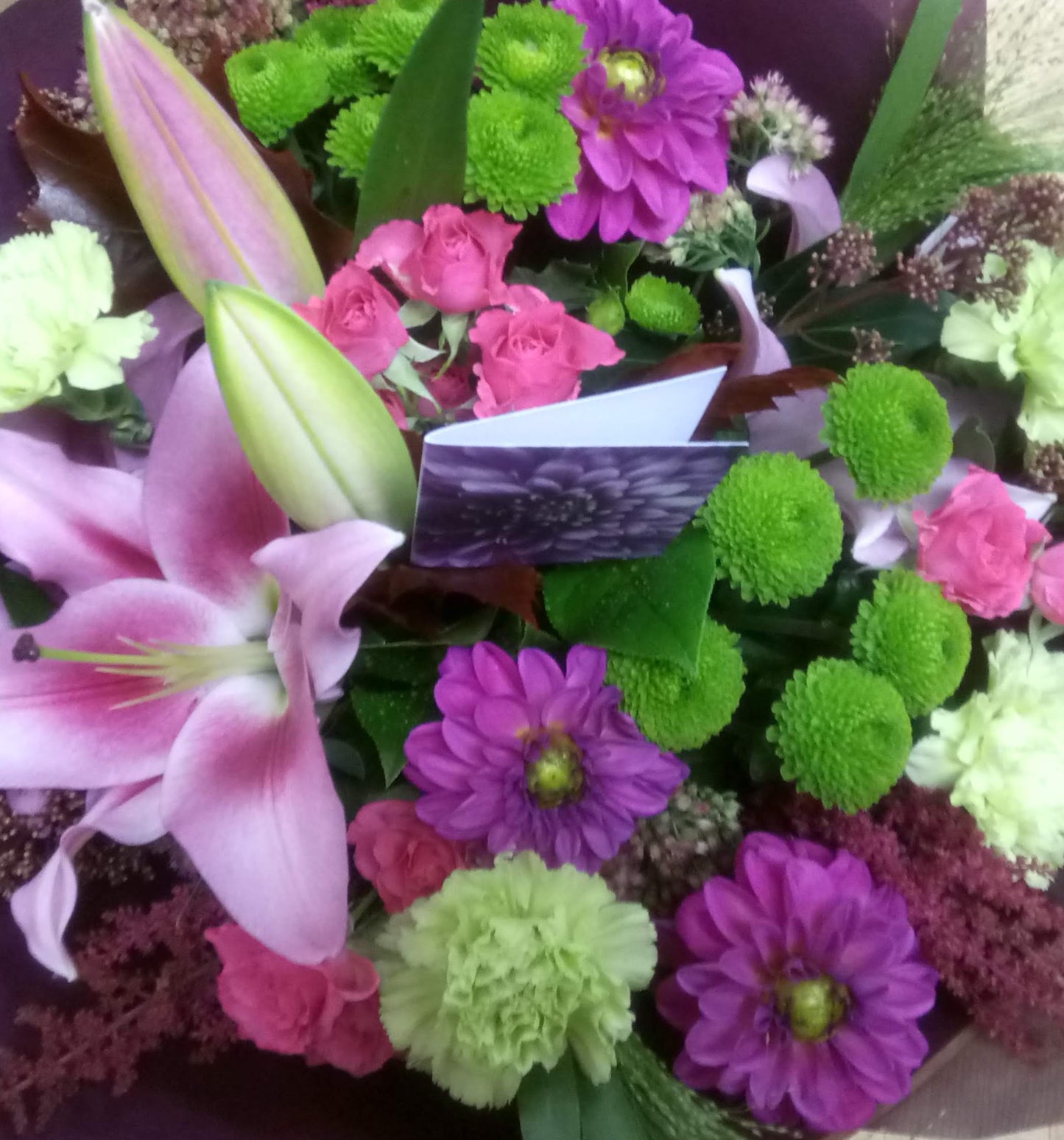 Simply Seasonal Florist's choice hand tied