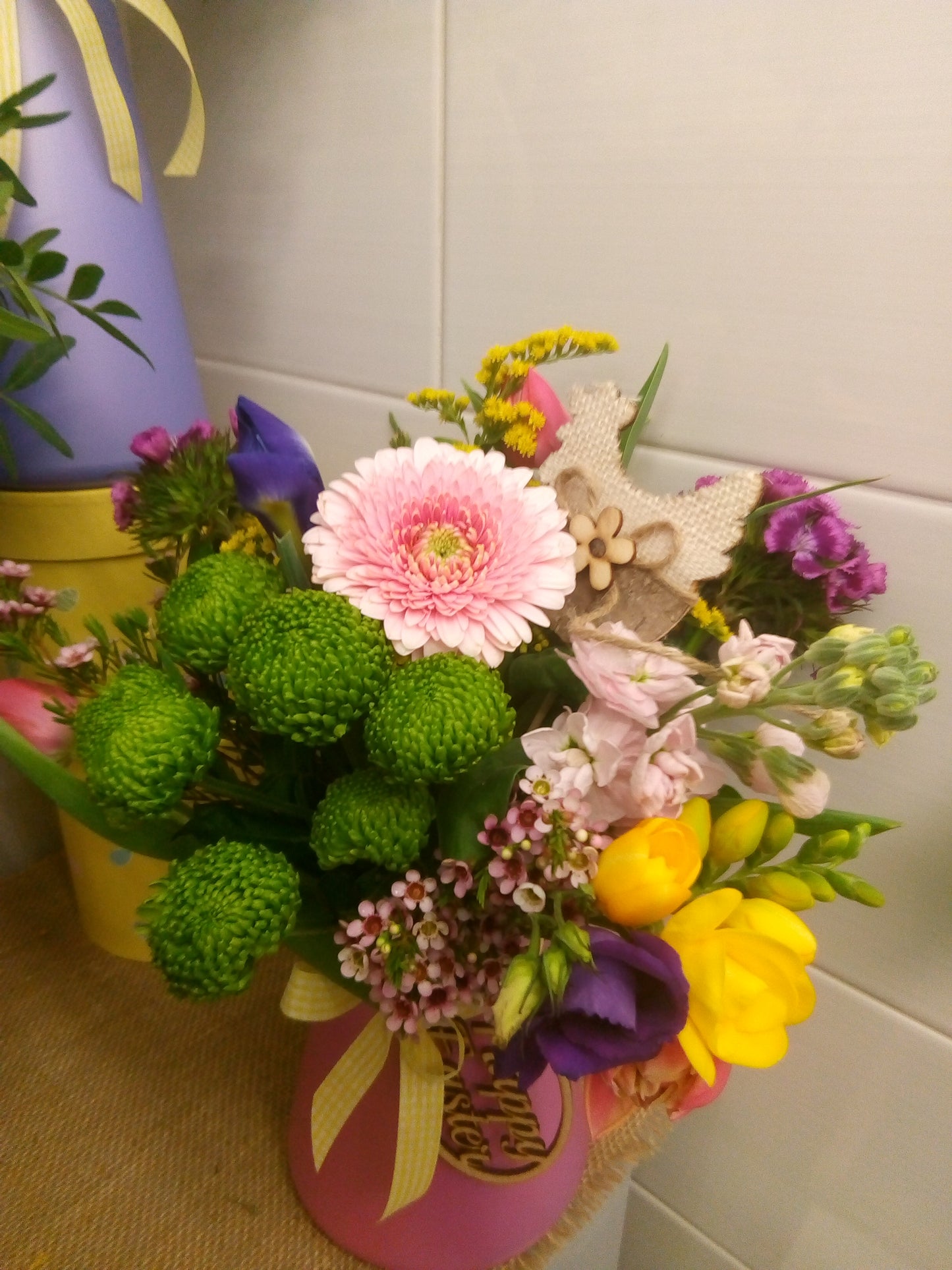 Easter brights vase