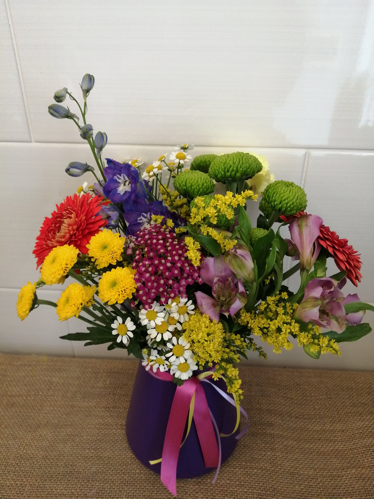 Rainbow posy