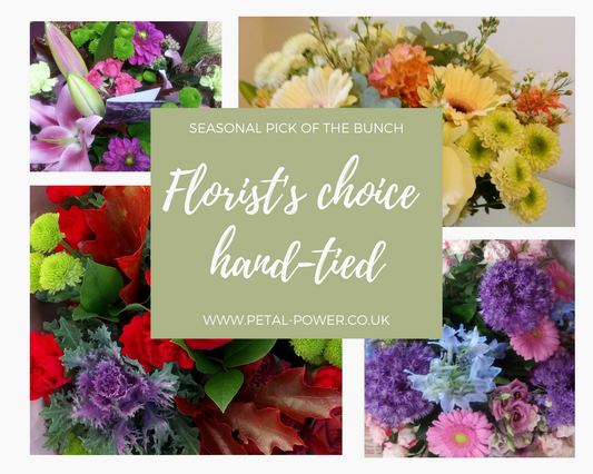 Simply Seasonal Florist's choice hand tied